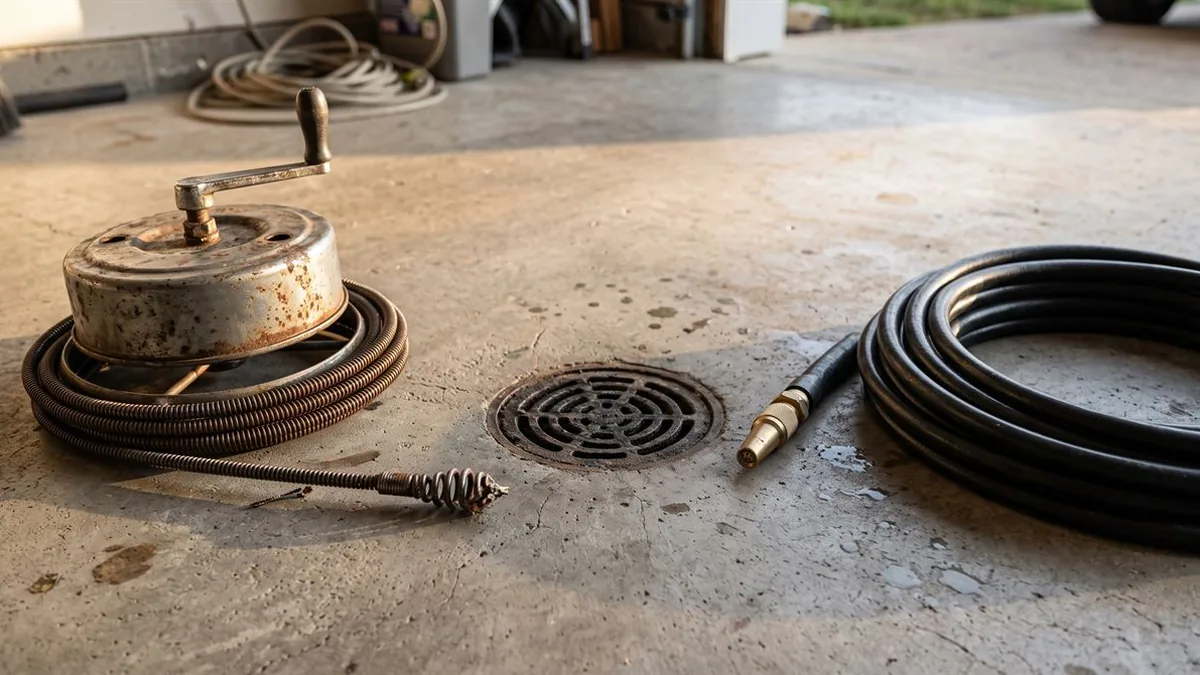 Professional drain cleaning equipment